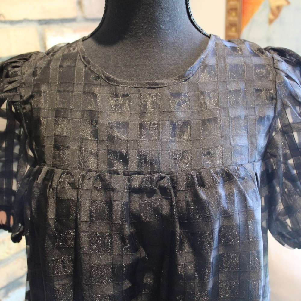 English Factory Black Baby Doll MINI DRESS - Picture 3 of 8